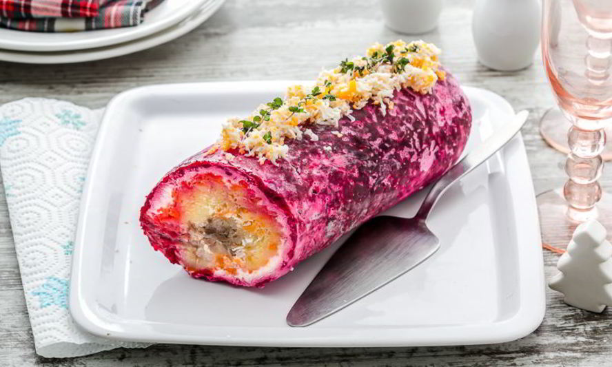 Рецепт рулет селедка под шубой