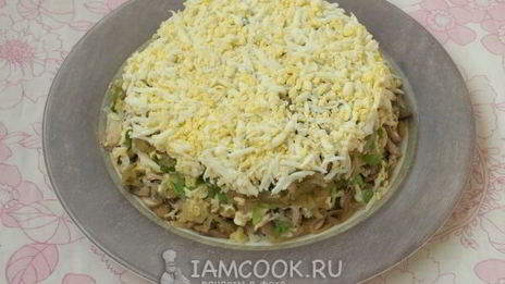салат грибы под шубой