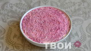 Салат Мясо под шубой