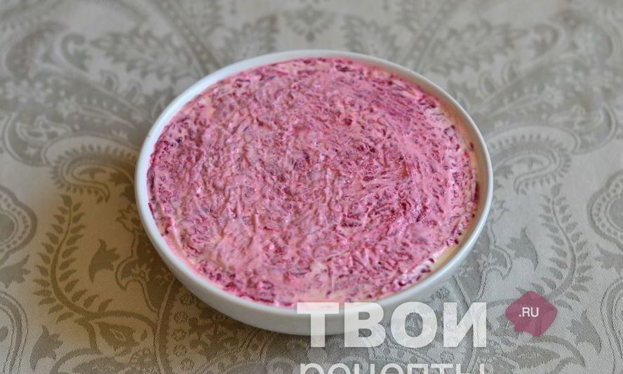 Рецепт салат мясо под шубой