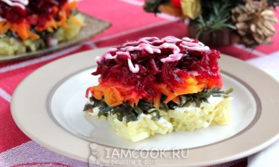 Рецепт салат под шубой вегетарианский