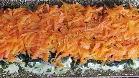 салат под шубой вегетарианский