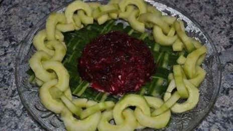 салат сельдь под шубой с яблоком