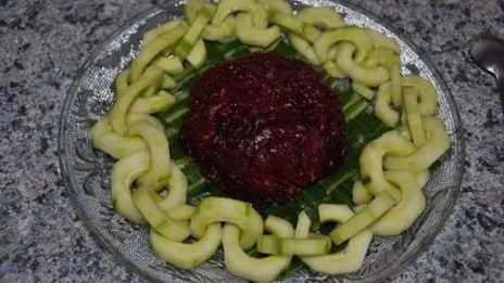 салат сельдь под шубой с яблоком