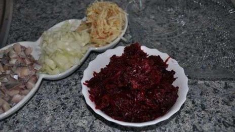 салат сельдь под шубой с яблоком