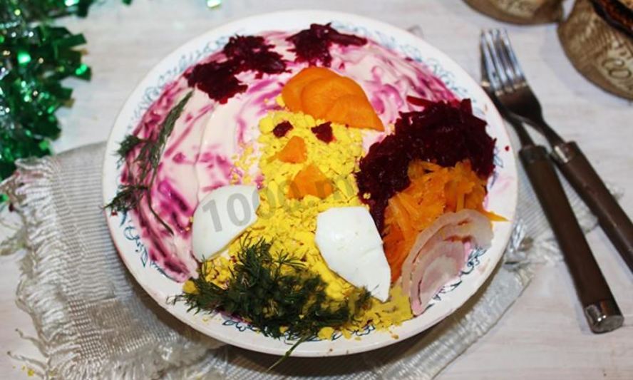 Рецепт сельдь под шубой петух