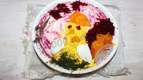 сельдь под шубой петух