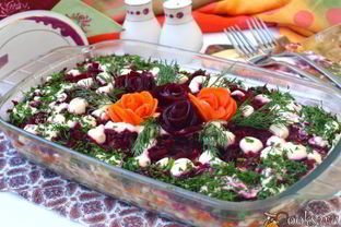 Сельдь под шубой с яблоком