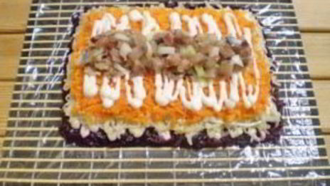 селедка под шубой рулетом