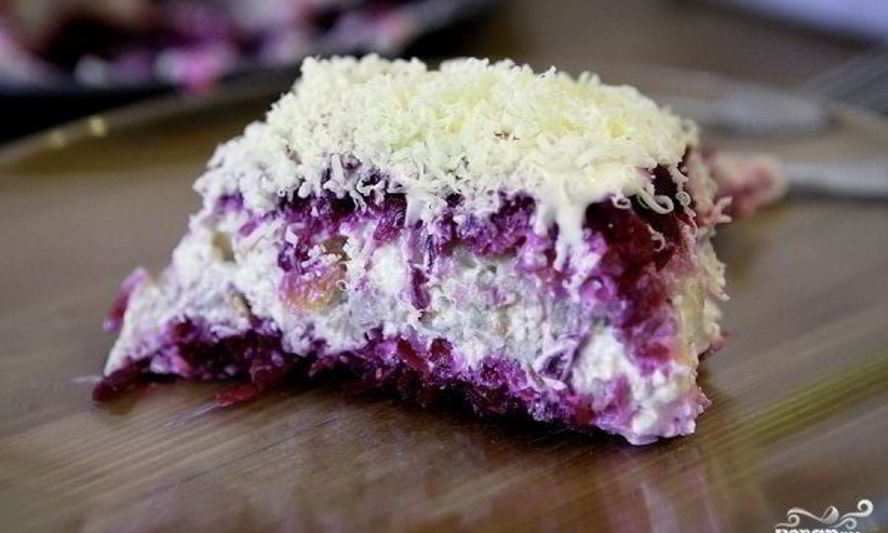 Рецепт селедка под шубой с сыром