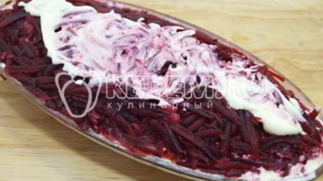 селедка под шубой с яблоком