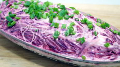 селедка под шубой с яблоком