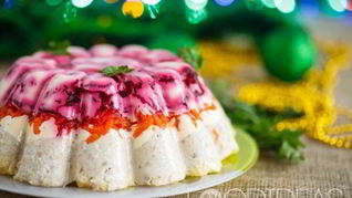 Селедка под шубой с желатином