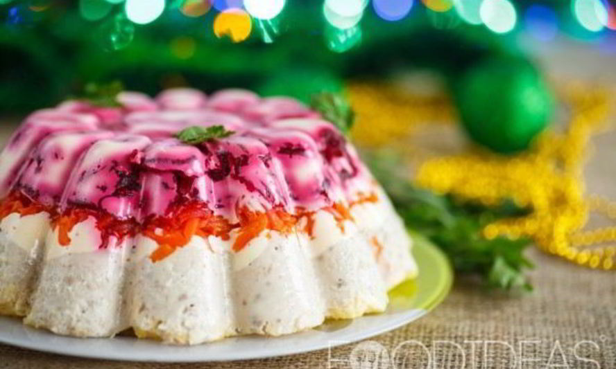 Рецепт селедка под шубой с желатином