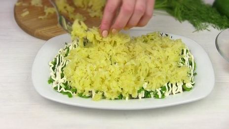селедка под зеленой шубой с сыром и без свеклы
