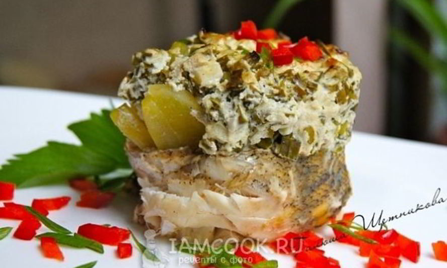 Рецепт судак под шубой из икры