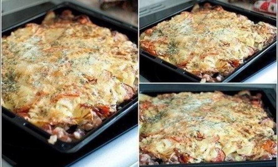 Рецепт свинина под шубой с помидорами