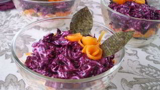 Вегетарианская селедка под шубой с нори