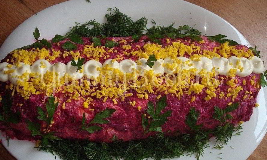 Рецепт закуска селедка под шубой