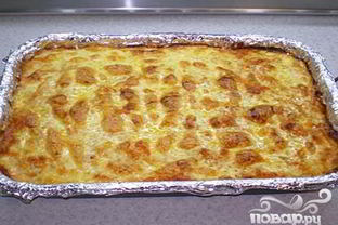 Запеканка Окунь под шубой