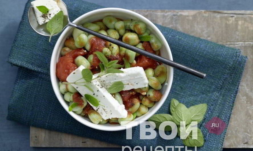 Рецепт салат с фасолью и помидорами