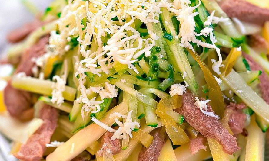 Рецепт салат с говяжьим языком