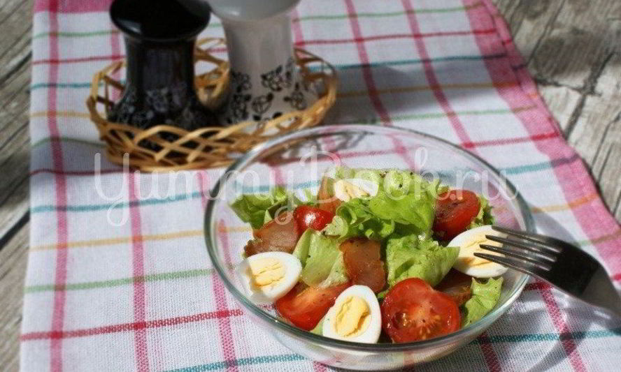 Рецепт салат с карпаччо и лимонной заправкой