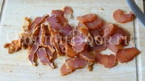 салат с карпаччо и лимонной заправкой