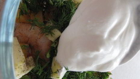 салат с креветками и яблоком