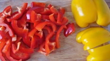 салат с запеченными перцами