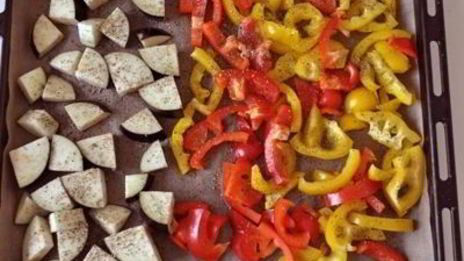 салат с запеченными перцами