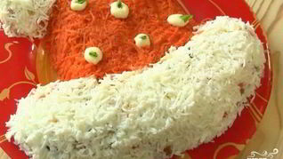 Салат Шапка Деда Мороза