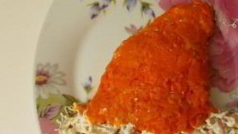салат шапка деда мороза