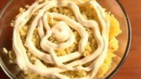 салат снежный сугроб