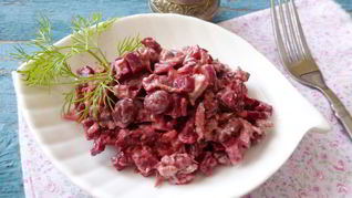 Салат со шпротами и фасолью