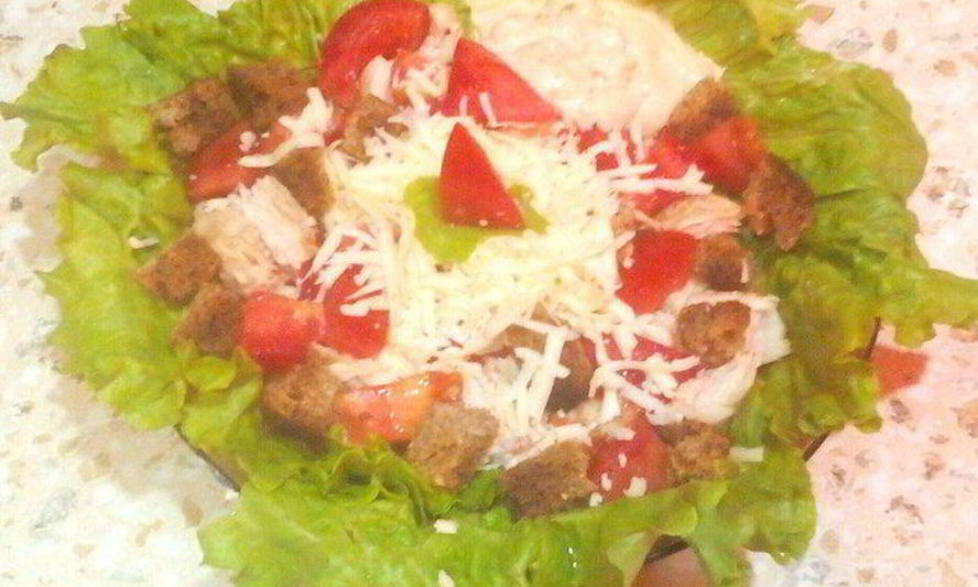 Рецепт летний слим-цезарь с оригинальной заправкой