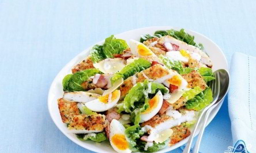 Рецепт новогодний салат цезарь