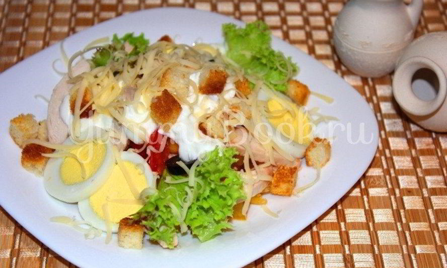 Рецепт салат новый цезарь