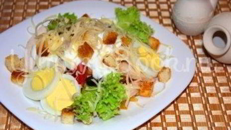 салат новый цезарь