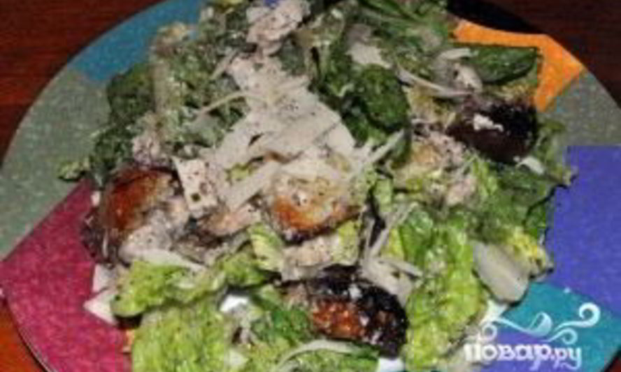 Рецепт салат цезарь настоящий