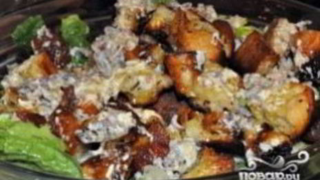 салат цезарь настоящий