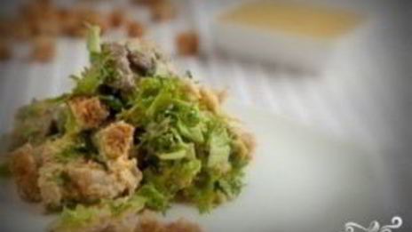 салат цезарь с грибами