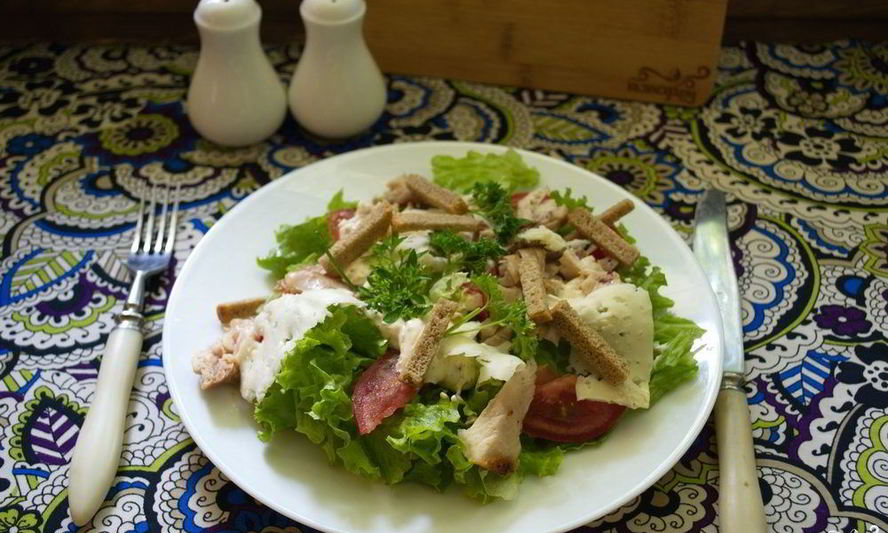Рецепт салат цезарь с курицей классический простой