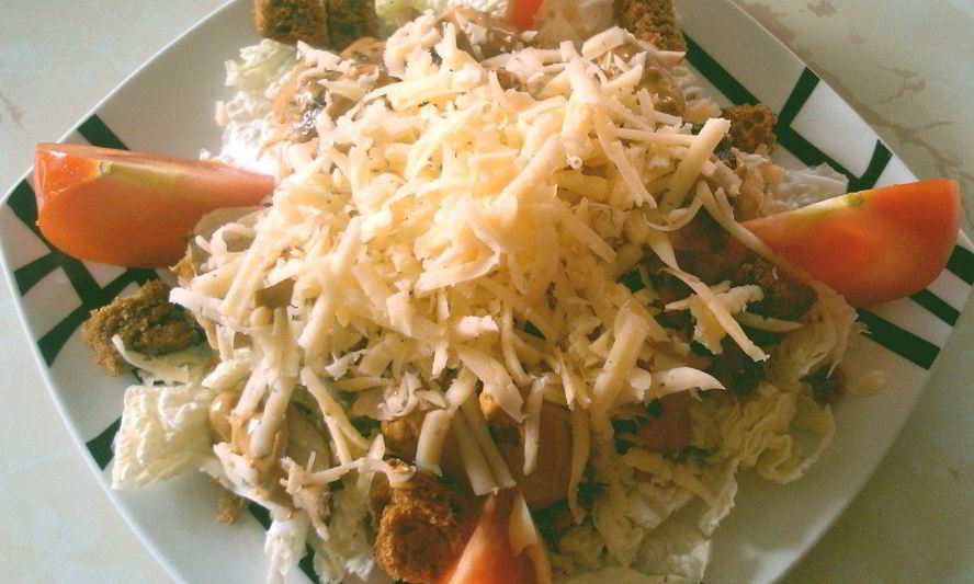 Рецепт салат цезарь с курицей на гриле