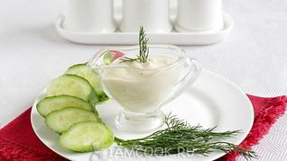 Соус для салата Цезарь на йогурте