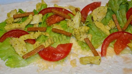 цезарь ролл с курицей без майонеза