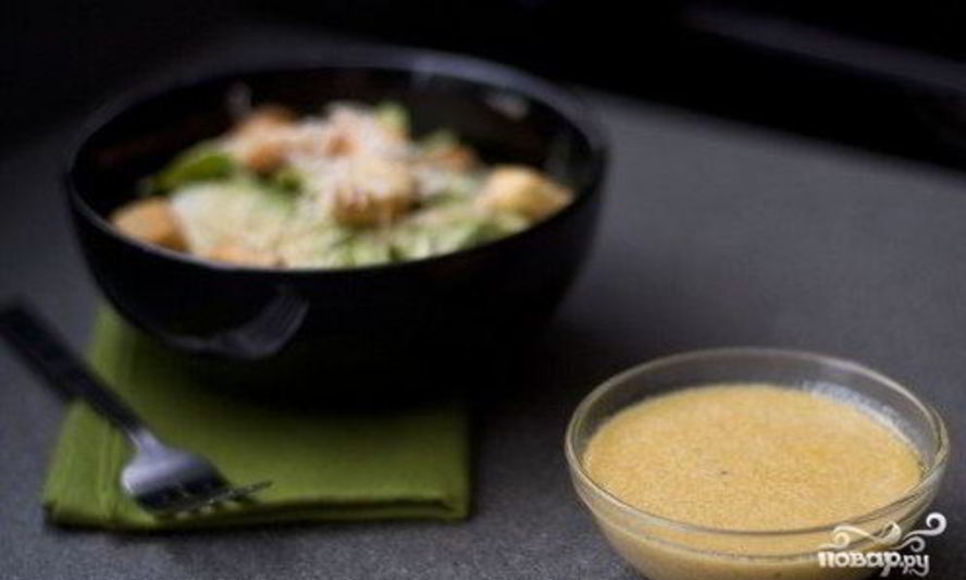 Рецепт заправка для салата цезарь