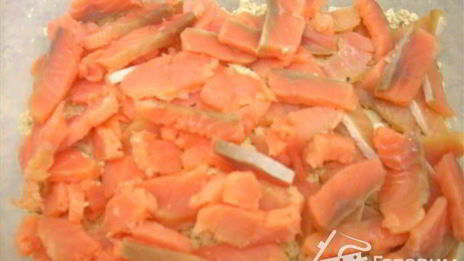 салат венеция с красной рыбкой и тофу