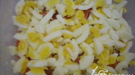 салат венеция с красной рыбкой и тофу