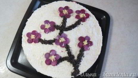 салат ветка сакуры